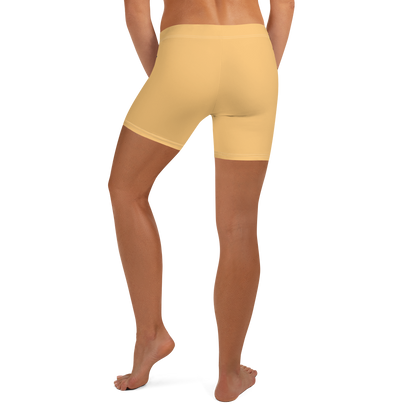 Michigan Upper Peninsula Tight Shorts (w/ UP Outline) | Apricot