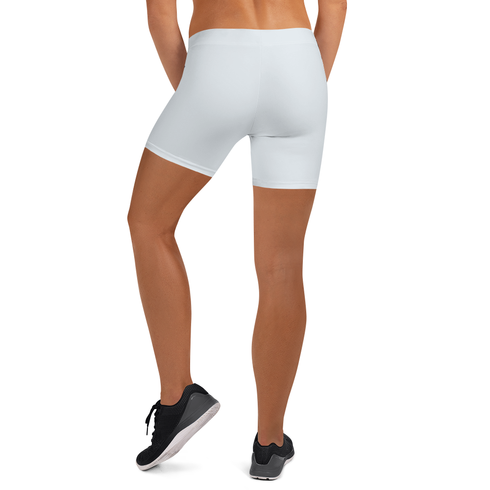 Michigan Upper Peninsula Tight Shorts (w/ UP Outline) | Gossy White