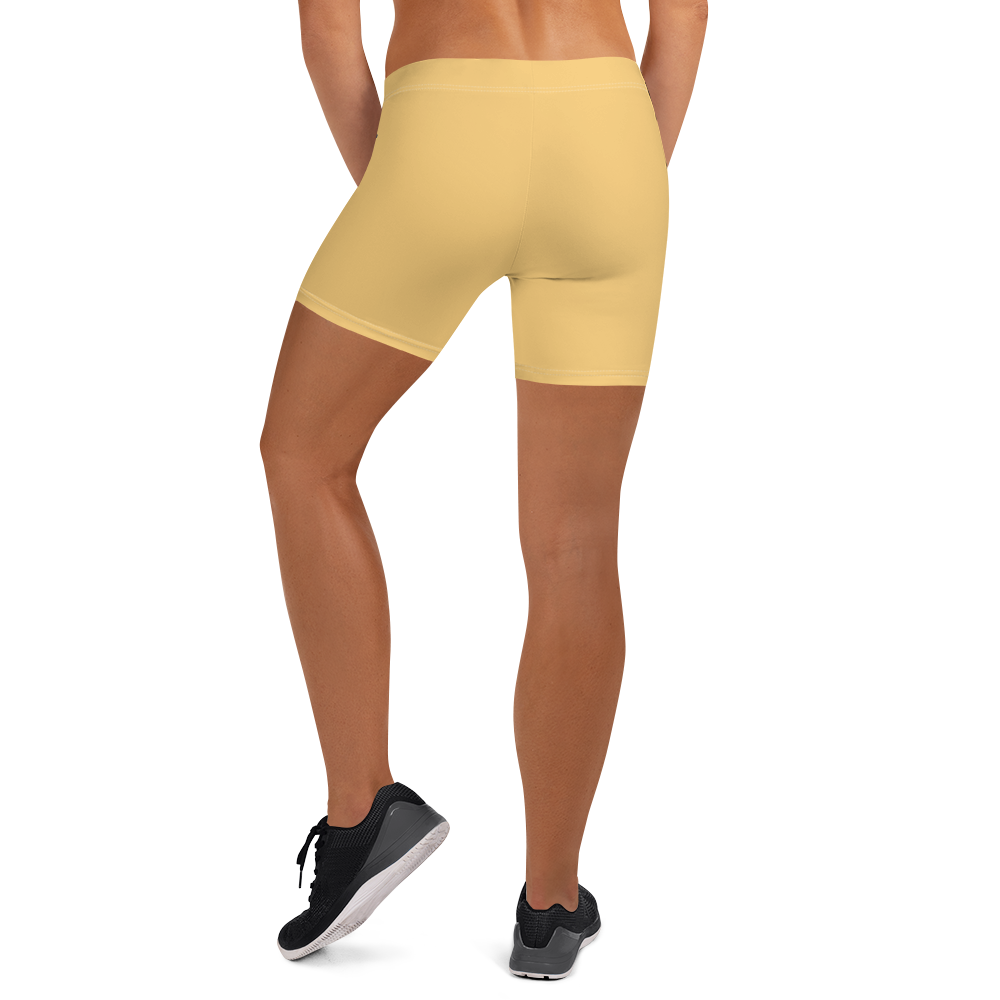 Michigan Upper Peninsula Tight Shorts (w/ UP Outline) | Citrine