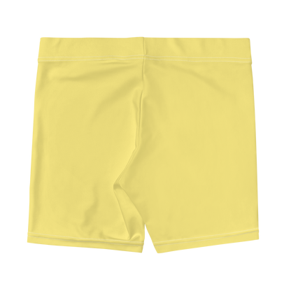 Michigan Upper Peninsula Tight Shorts (w/ UP Outline) | Cherry Yellow