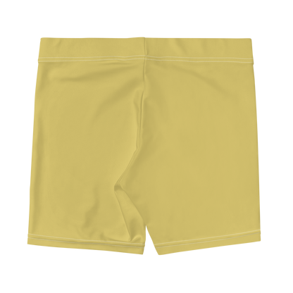 Michigan Upper Peninsula Tight Shorts (w/ UP Outline) | Plum Yellow