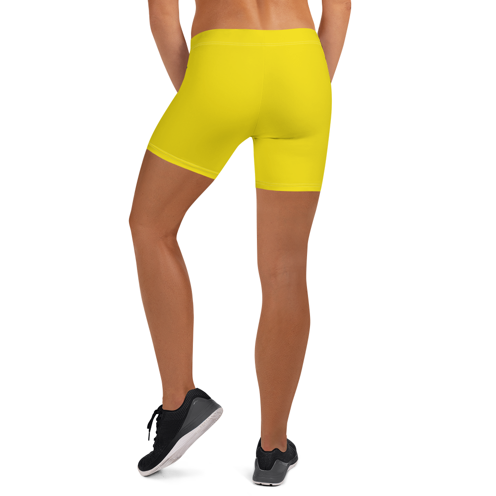 Michigan Upper Peninsula Tight Shorts (w/ UP Outline) | Gadsden Yellow