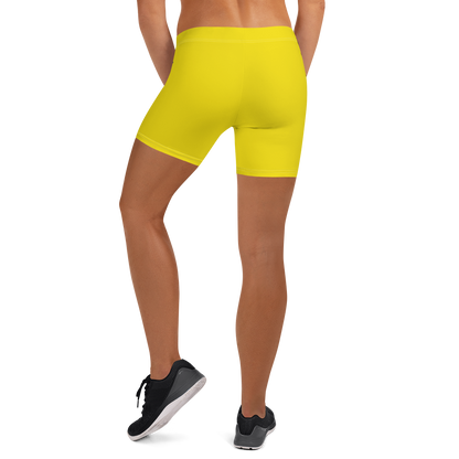 Michigan Upper Peninsula Tight Shorts (w/ UP Outline) | Gadsden Yellow