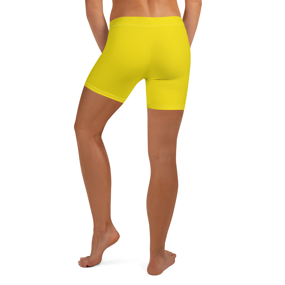 Michigan Upper Peninsula Tight Shorts (w/ UP Outline) | Gadsden Yellow