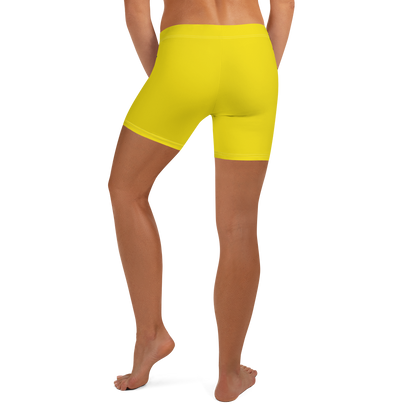 Michigan Upper Peninsula Tight Shorts (w/ UP Outline) | Gadsden Yellow