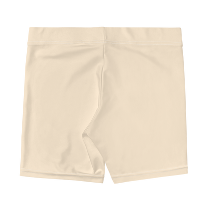 Michigan Upper Peninsula Tight Shorts (w/ UP Outline) | Champagne White