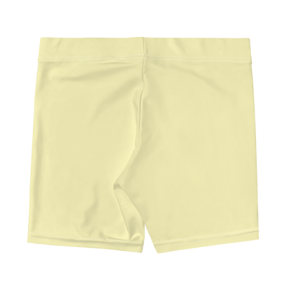 Michigan Upper Peninsula Tight Shorts (w/ UP Outline) | Canary Yellow