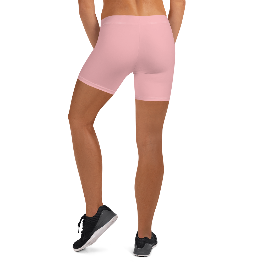 Michigan Upper Peninsula Tight Shorts (w/ UP Outline) | Strawberry Pink