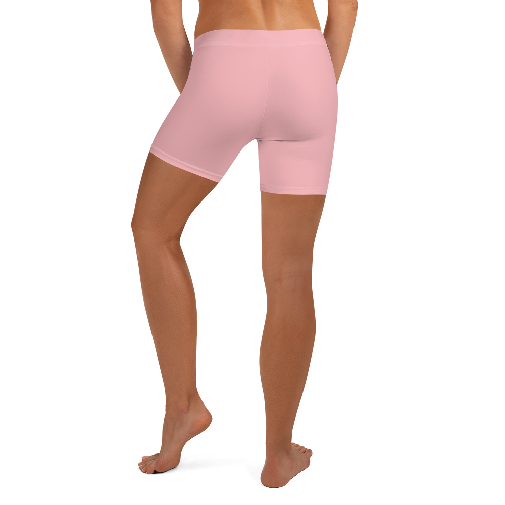 Michigan Upper Peninsula Tight Shorts (w/ UP Outline) | Strawberry Pink