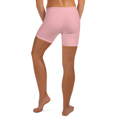 Michigan Upper Peninsula Tight Shorts (w/ UP Outline) | Strawberry Pink