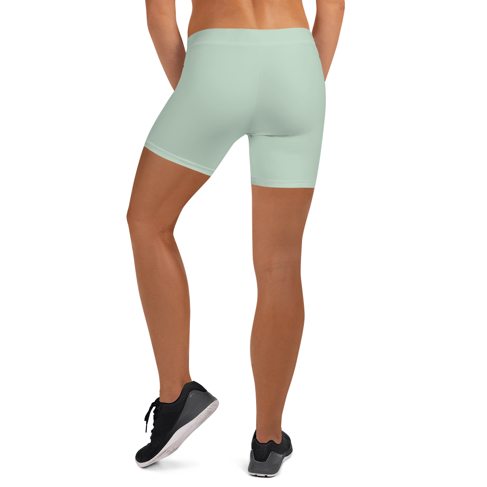 Michigan Upper Peninsula Tight Shorts (w/ UP Outline) | Sea Green