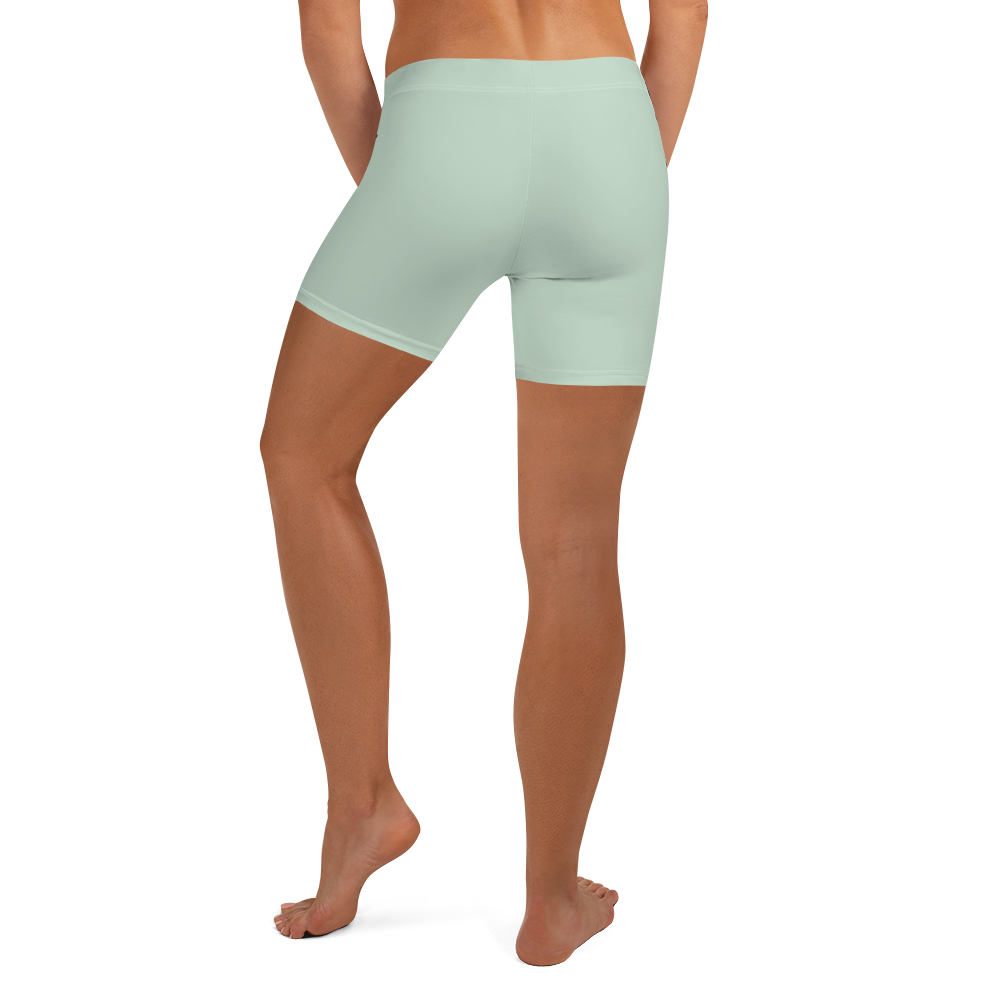 Michigan Upper Peninsula Tight Shorts (w/ UP Outline) | Sea Green