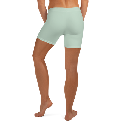 Michigan Upper Peninsula Tight Shorts (w/ UP Outline) | Sea Green