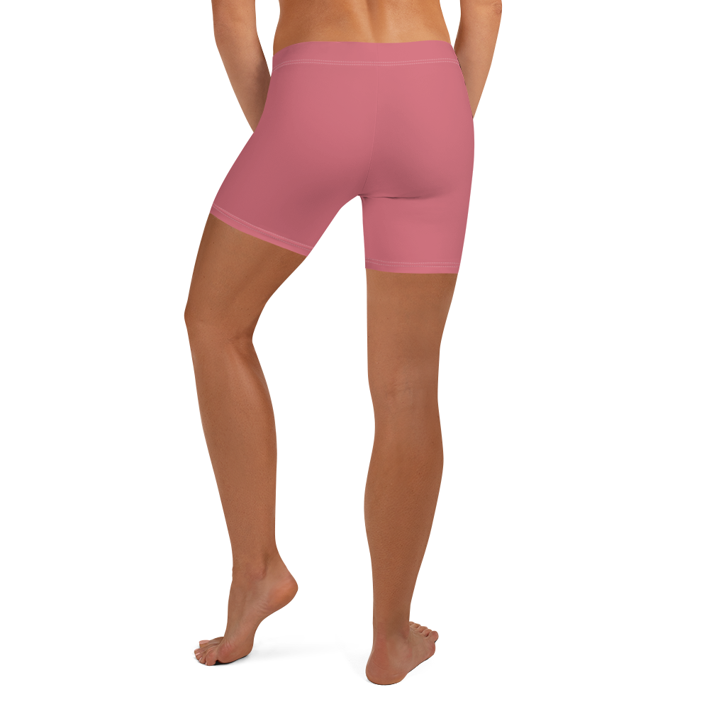 Michigan Upper Peninsula Tight Shorts (w/ UP Outline) | Watermelon Pink