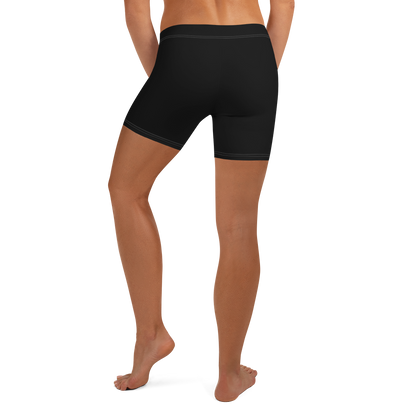 Michigan Upper Peninsula Tight Shorts (w/ UP Outline) | Black