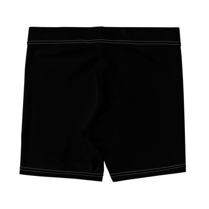 Michigan Upper Peninsula Tight Shorts (w/ UP Outline) | Black