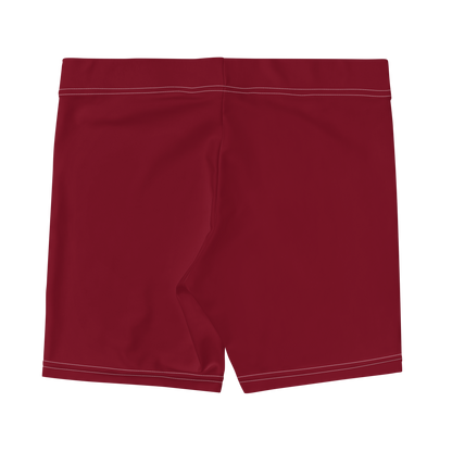 Michigan Upper Peninsula Tight Shorts (w/ UP Outline) | Burgandy