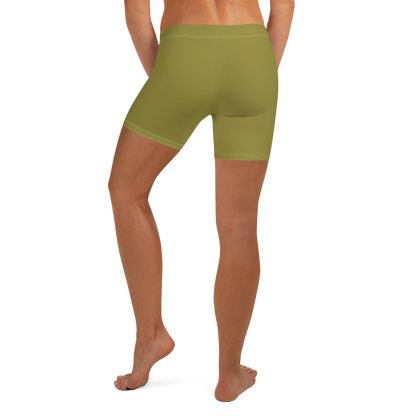 Michigan Upper Peninsula Tight Shorts (w/ UP Outline) | Scrub Gold