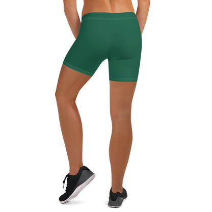 Michigan Upper Peninsula Tight Shorts (w/ UP Outline) | Superior Green