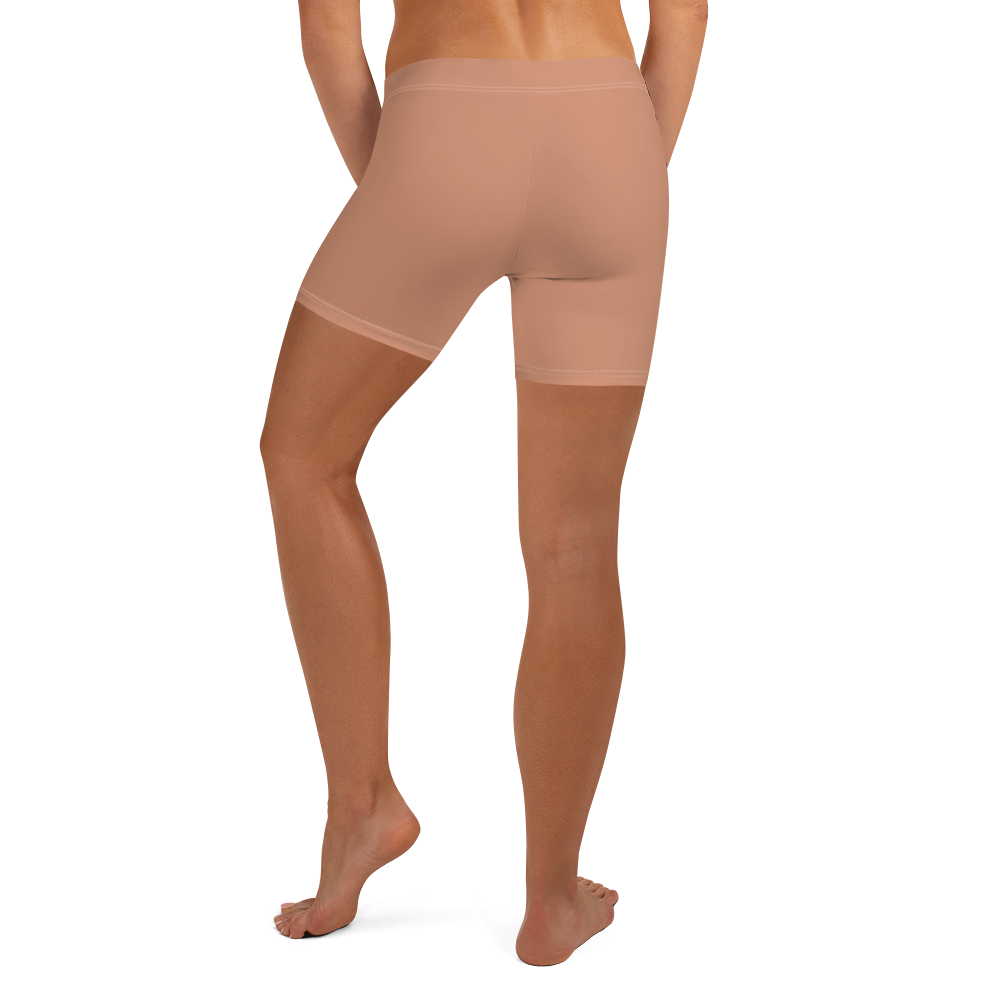 Michigan Upper Peninsula Tight Shorts (w/ UP Outline) | Copper Gold