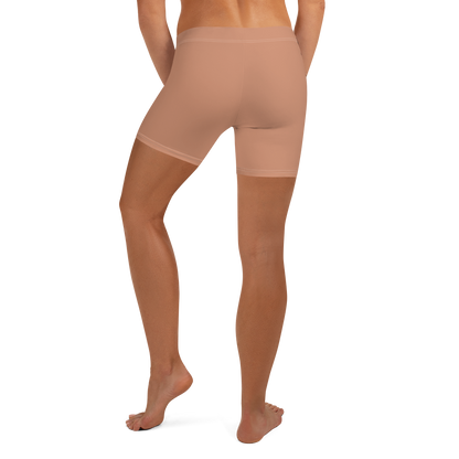 Michigan Upper Peninsula Tight Shorts (w/ UP Outline) | Copper Gold