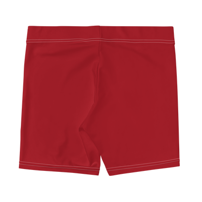 Michigan Upper Peninsula Tight Shorts (w/ UP Outline) | Thimbleberry Red