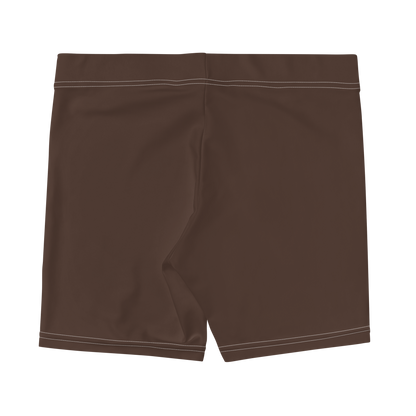 Michigan Upper Peninsula Tight Shorts (w/ UP Outline) | Hickory Color