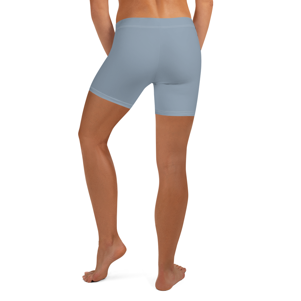 Michigan Upper Peninsula Tight Shorts (w/ UP Outline) | B-24 Grey