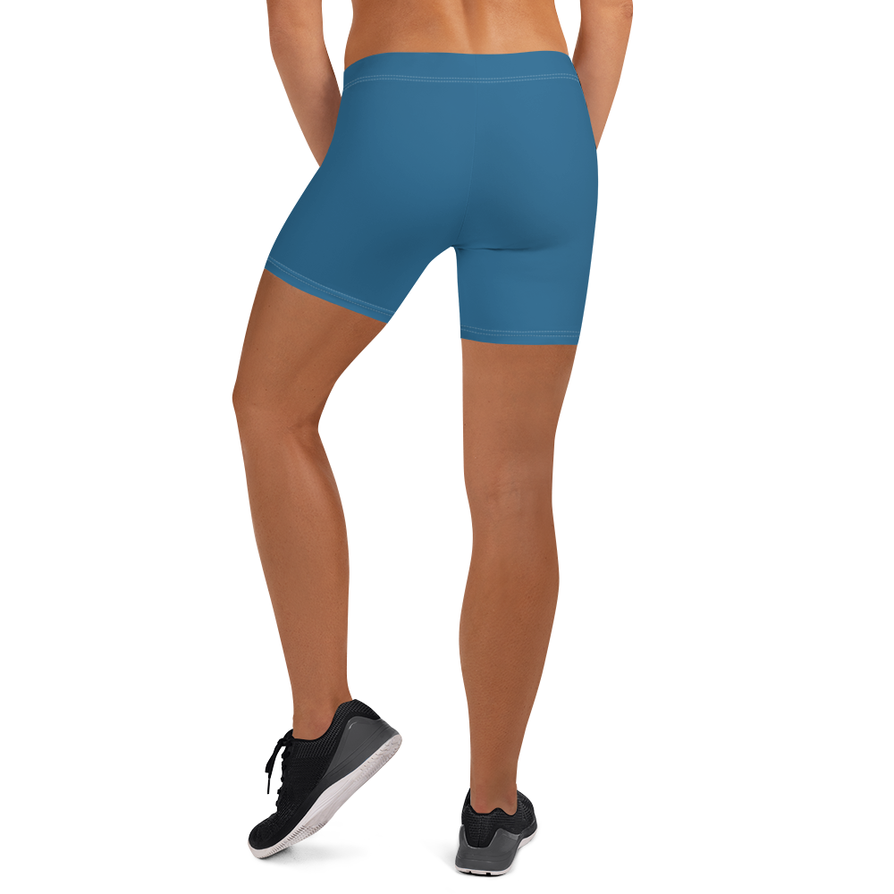 Michigan Upper Peninsula Tight Shorts (w/ UP Outline) | Blueberry