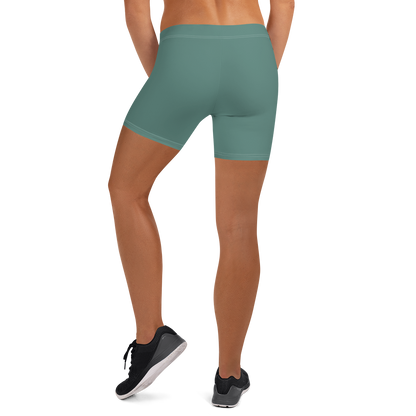 Michigan Upper Peninsula Tight Shorts (w/ UP Outline) | Copper Green