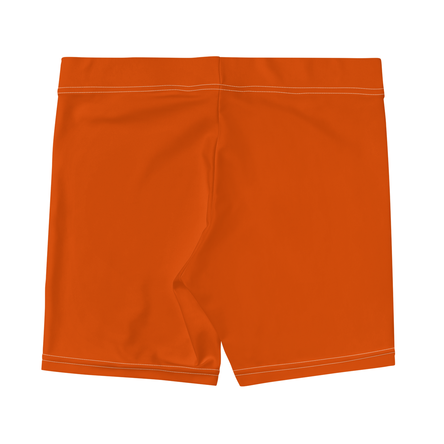 Michigan Upper Peninsula Tight Shorts (w/ UP Outline) | Maple Leaf Orange