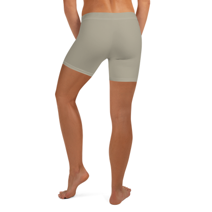 Michigan Upper Peninsula Tight Shorts (w/ UP Outline) | Petoskey Stone Beige