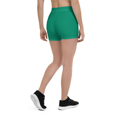 Michigan Upper Peninsula Tight Shorts (w/ UP Outline) | Emerald Green