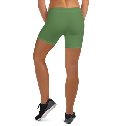 Michigan Upper Peninsula Tight Shorts (w/ UP Outline) | Pine Green