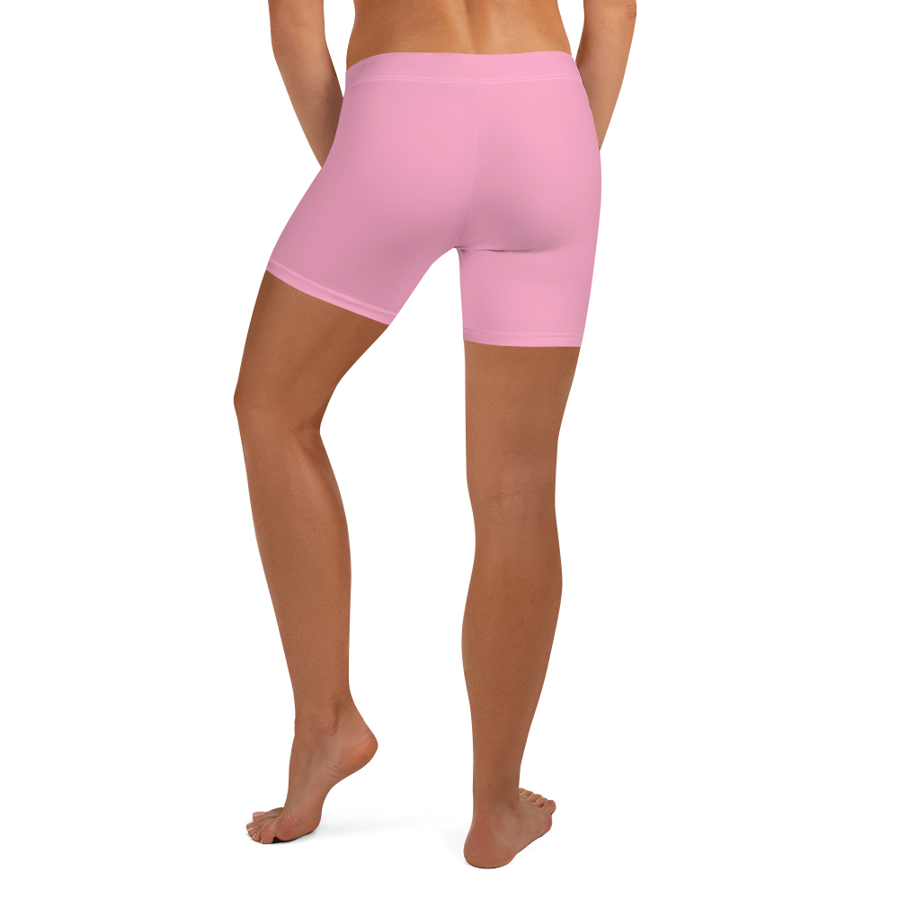 Michigan Upper Peninsula Tight Shorts (w/ UP Outline) | '67 Caddie Pink