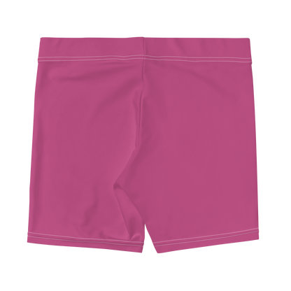 Michigan Upper Peninsula Tight Shorts (w/ UP Outline) | Apple Blossom Pink