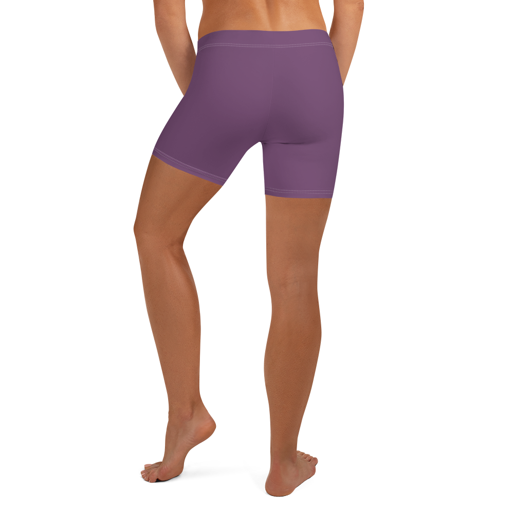 Michigan Upper Peninsula Tight Shorts (w/ UP Outline) | Plum