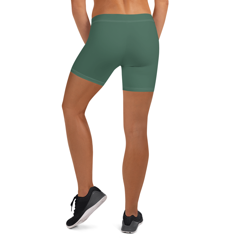 Michigan Upper Peninsula Tight Shorts (w/ UP Outline) | Ginger Ale Green