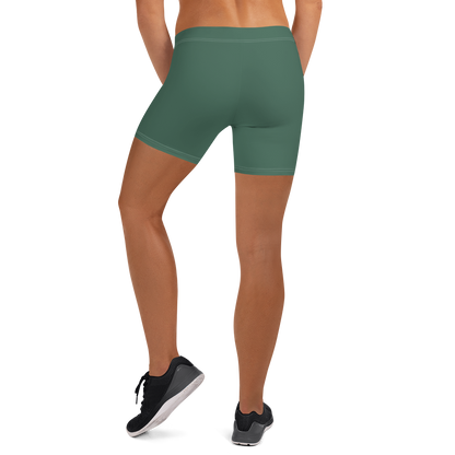 Michigan Upper Peninsula Tight Shorts (w/ UP Outline) | Ginger Ale Green