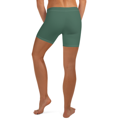 Michigan Upper Peninsula Tight Shorts (w/ UP Outline) | Ginger Ale Green