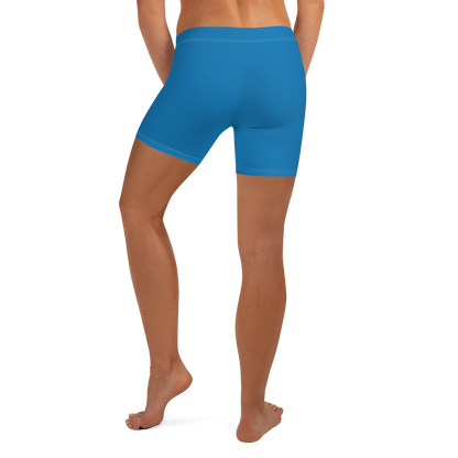 Michigan Upper Peninsula Tight Shorts (w/ UP Outline) | Azure