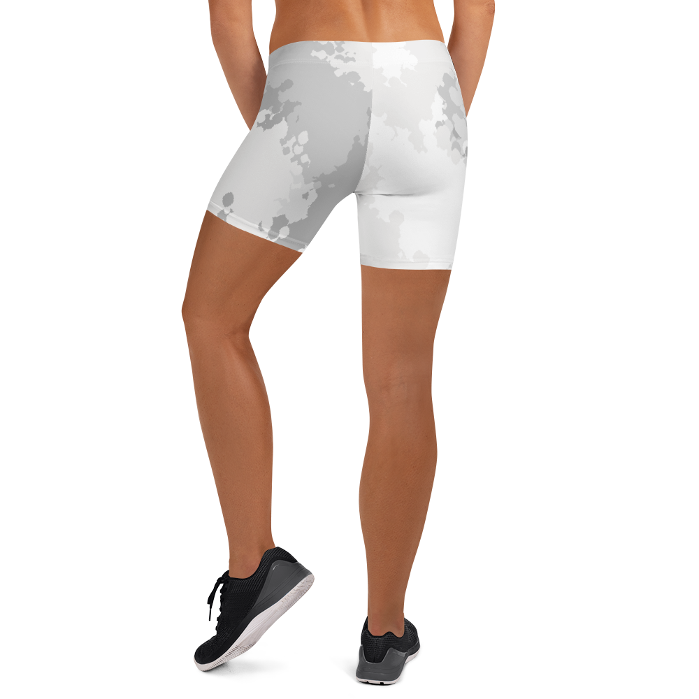 Michigan Upper Peninsula Tight Shorts (w/ UP Outline) | Snow Camo