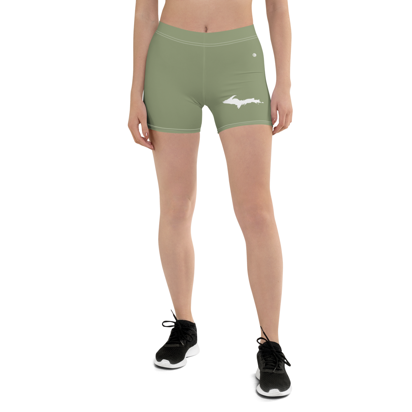 Michigan Upper Peninsula Tight Shorts (w/ UP Outline) | Beachgrass