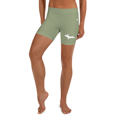 Michigan Upper Peninsula Tight Shorts (w/ UP Outline) | Beachgrass