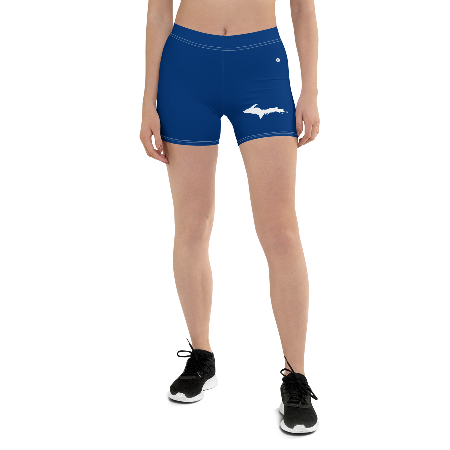 Michigan Upper Peninsula Tight Shorts (w/ UP Outline) | Dearborn Blue