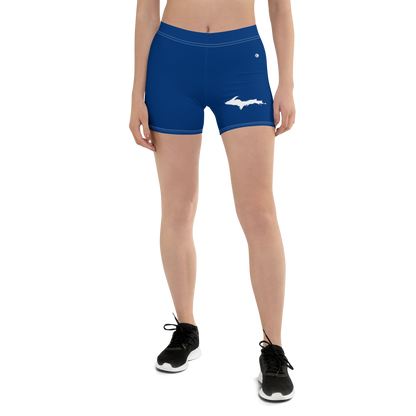 Michigan Upper Peninsula Tight Shorts (w/ UP Outline) | Dearborn Blue