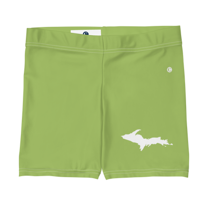 Michigan Upper Peninsula Tight Shorts (w/ UP Outline) | Gooseberry Green