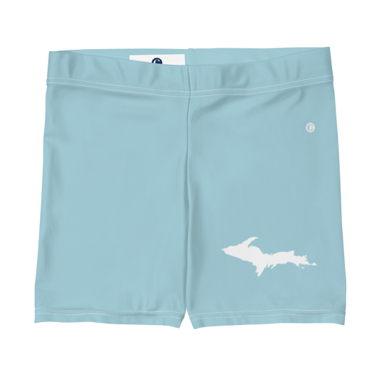 Michigan Upper Peninsula Tight Shorts (w/ UP Outline) | '58 Caddie Blue