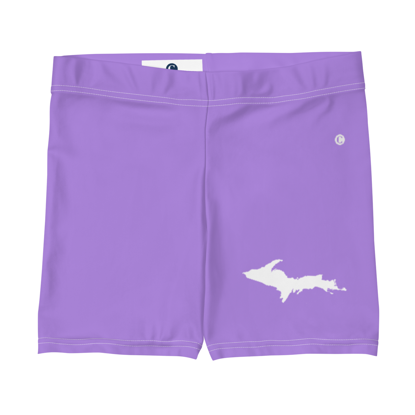 Michigan Upper Peninsula Tight Shorts (w/ UP Outline) | Lavender