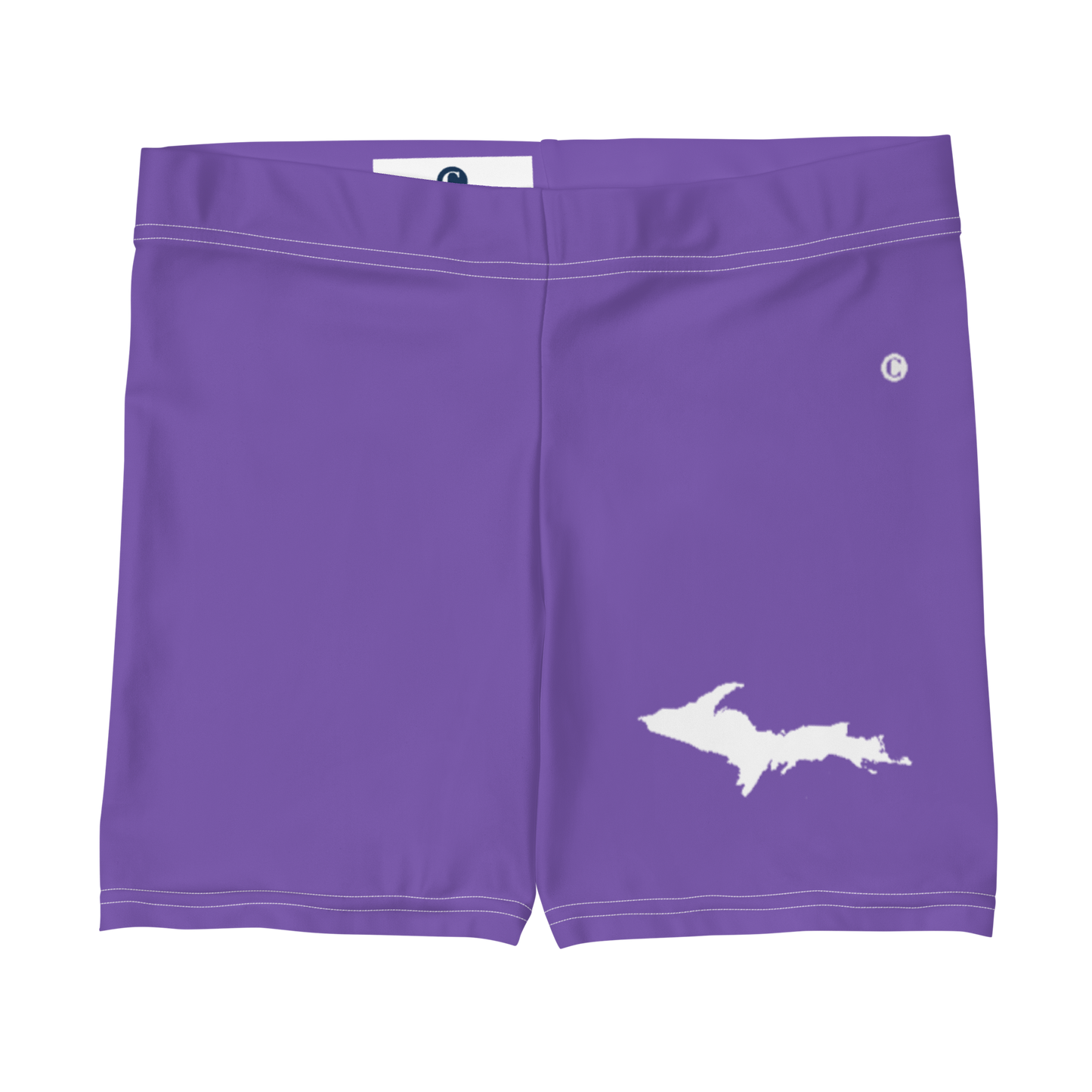 Michigan Upper Peninsula Tight Shorts (w/ UP Outline) | Lake Iris